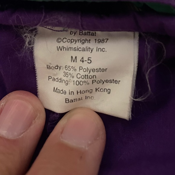 Vintage 80s Dinosaur Halloween Costume, Unisex Child’s M 4-5 - Picture 3 of 8